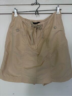 Denver Hayes Beige Drawstring Skort